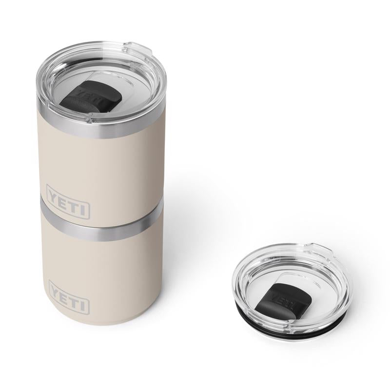 YETI Rambler 10 oz Cape Taupe BPA Free Ceramic Lined Stackable Lowball Tumbler with MagSlider Lid