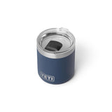YETI Rambler 10 oz Navy BPA Free Ceramic Lined Stackable Lowball Tumbler with MagSlider Lid