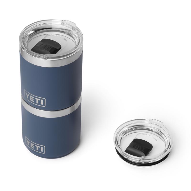 YETI Rambler 10 oz Navy BPA Free Ceramic Lined Stackable Lowball Tumbler with MagSlider Lid