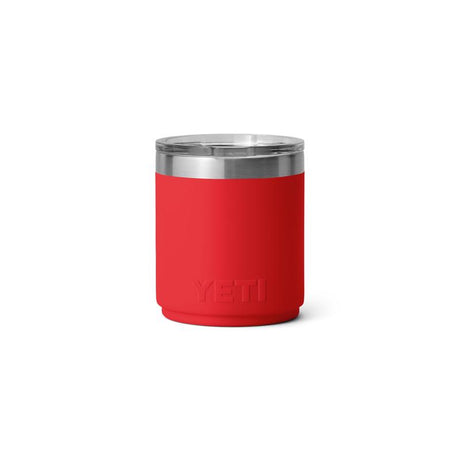 YETI Rambler 10 oz Rescue Red BPA Free Ceramic Lined Stackable Lowball Tumbler with MagSlider Lid