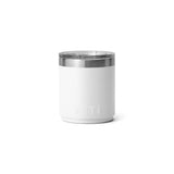 YETI Rambler 10 oz White BPA Free Ceramic Lined Stackable Lowball Tumbler with MagSlider Lid
