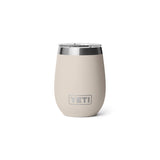 YETI Rambler 10 oz Cape Taupe BPA Free Ceramic Lined Wine Tumbler with MagSlider Lid