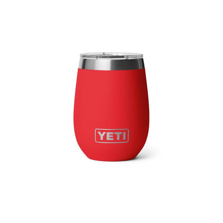 YETI Rambler 10 oz Rescue Red BPA Free Ceramic Lined Wine Tumbler with MagSlider Lid