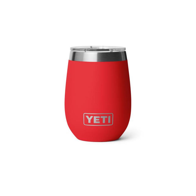 YETI Rambler 10 oz Rescue Red BPA Free Ceramic Lined Wine Tumbler with MagSlider Lid