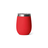 YETI Rambler 10 oz Rescue Red BPA Free Ceramic Lined Wine Tumbler with MagSlider Lid