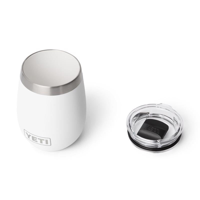 YETI Rambler 10 oz White BPA Free Ceramic Lined Wine Tumbler with MagSlider Lid