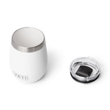 YETI Rambler 10 oz White BPA Free Ceramic Lined Wine Tumbler with MagSlider Lid