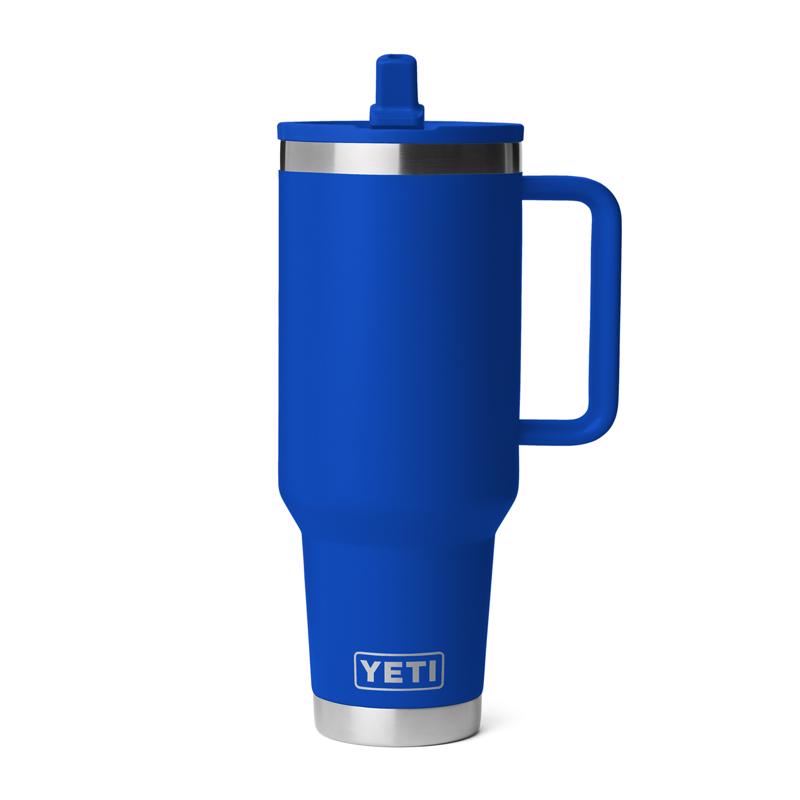 YETI Rambler 40 oz Royal Blue BPA Free Travel Straw Mug