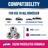 Peak Asian Red/Pink 50/50 Antifreeze/Coolant 1 gal