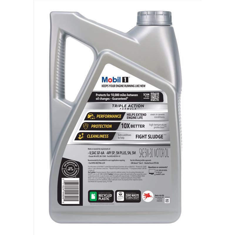 MOBIL 1 Gasoline Synthetic Motor Oil 5 qt