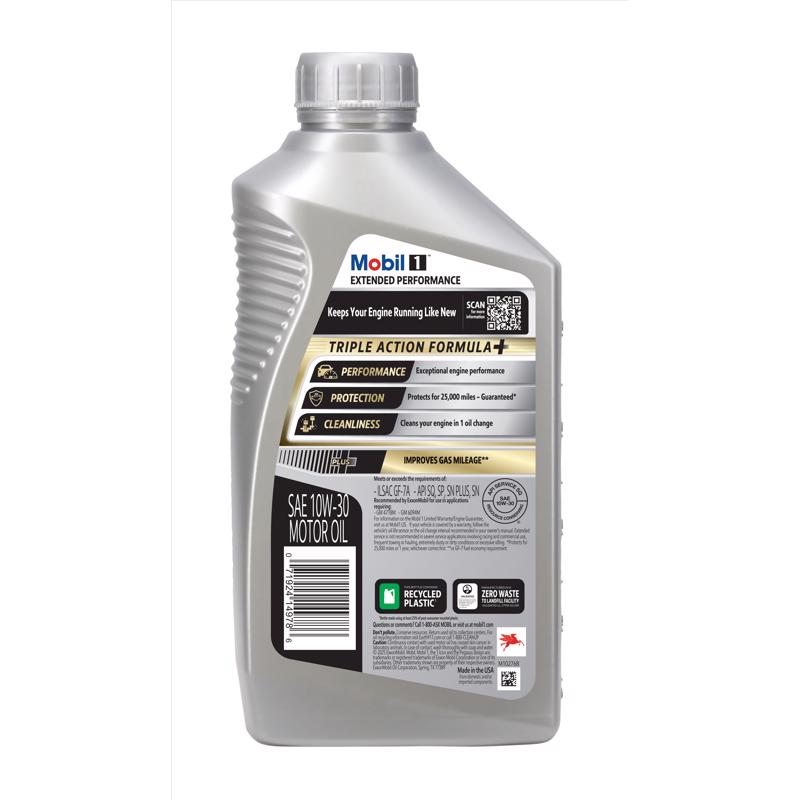Mobil 1 Extended Peformance 10W-30 Gasoline Synthetic Motor Oil 1 qt