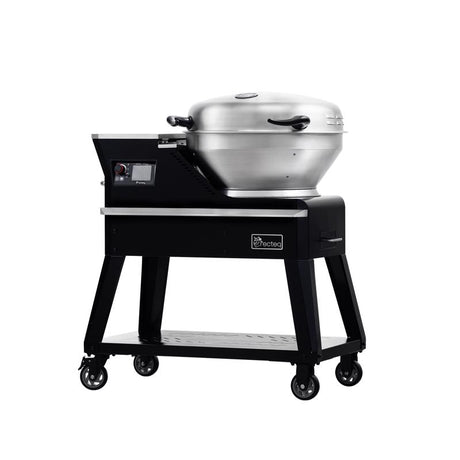 Recteq Bullseye Deluxe Wood Pellet WiFi Grill and Smoker Black/Silver