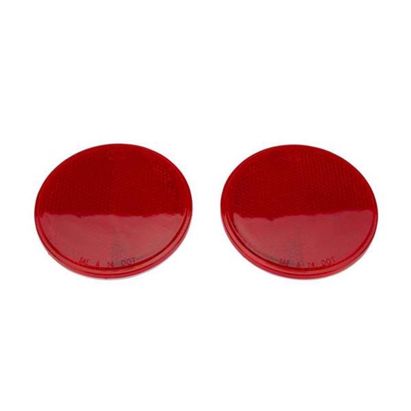 TowSmart Red Round Warning Reflector