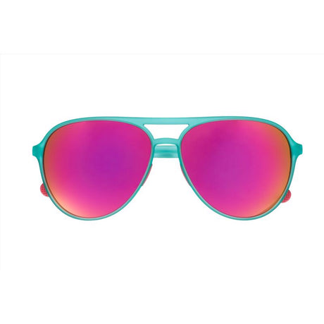 Goodr Unisex Teal Frame Yellow Lens Polarized Sunglasses