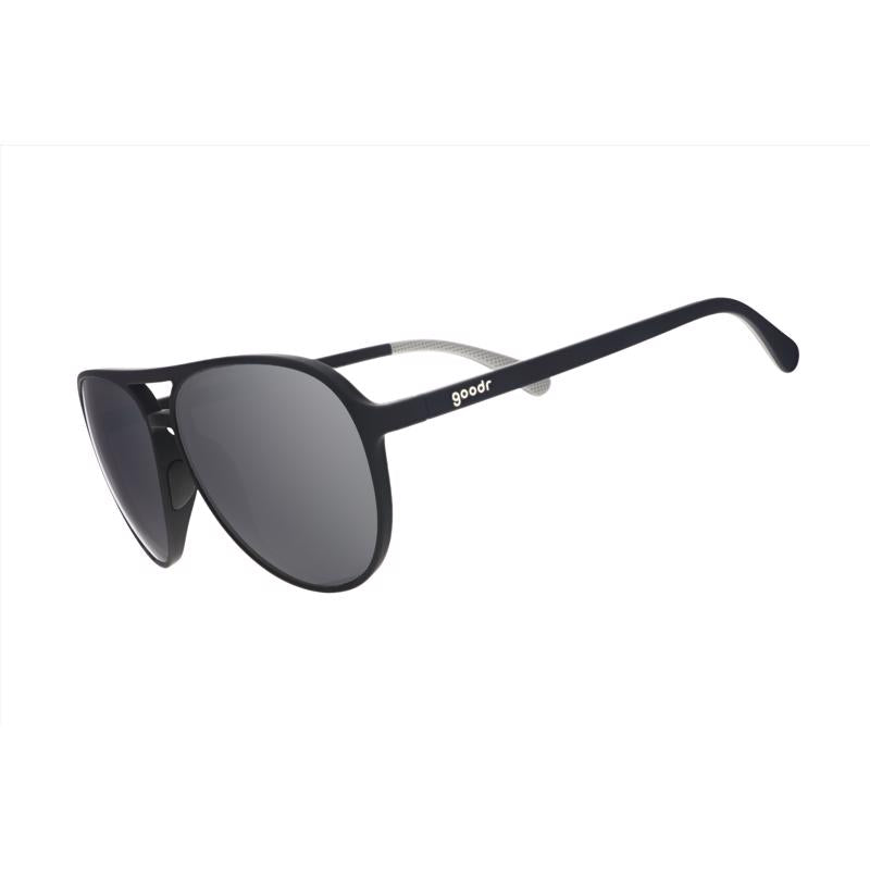 Goodr Unisex Black Frame Silver Lens Polarized Sunglasses