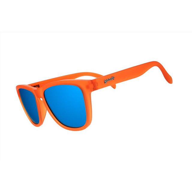 Goodr Unisex Orange Frame Blue Lens Sunglasses