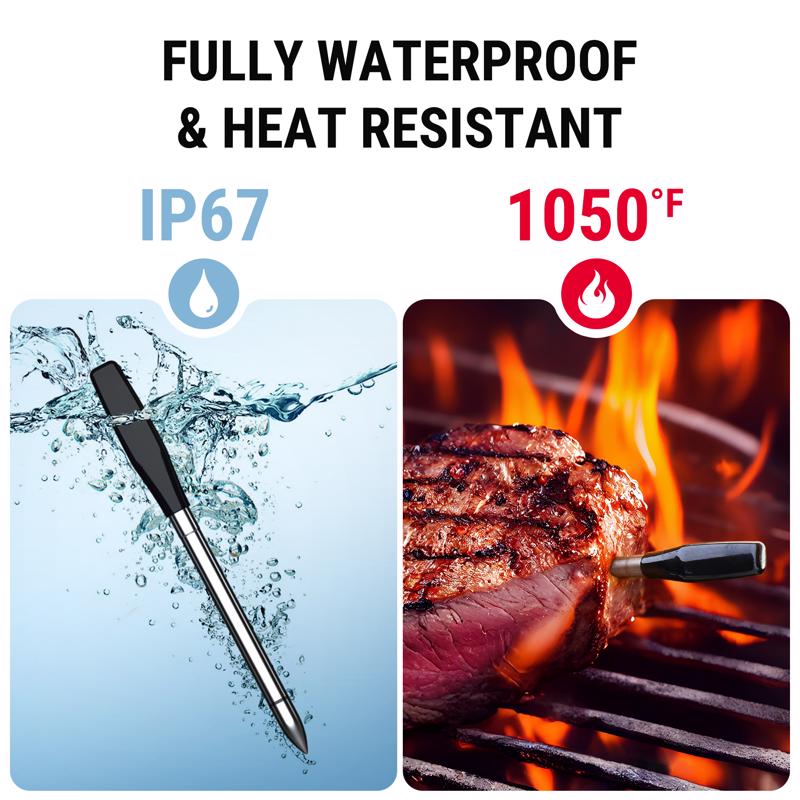 ThermoPro LED WiFi Enabled Bluetooth Enabled Meat Thermometer