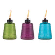 TIKI Multi-color Glass 6.10 in. Tabletop Torch 1 pc