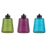 TIKI Multi-color Glass 6.10 in. Tabletop Torch 1 pc