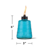 TIKI Multi-color Glass 6.10 in. Tabletop Torch 1 pc