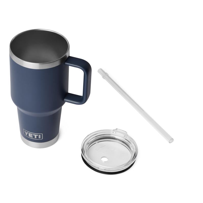 YETI Rambler 35 oz Navy BPA Free 2.0 Straw Mug