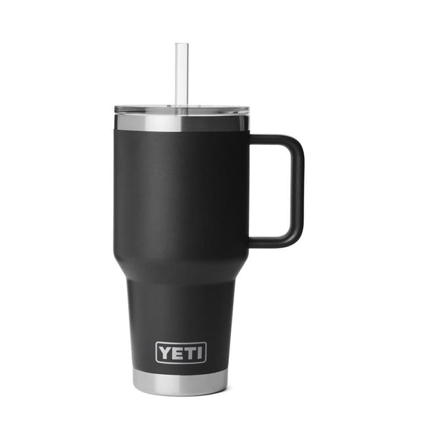 YETI Rambler 35 oz Black BPA Free 2.0 Straw Mug