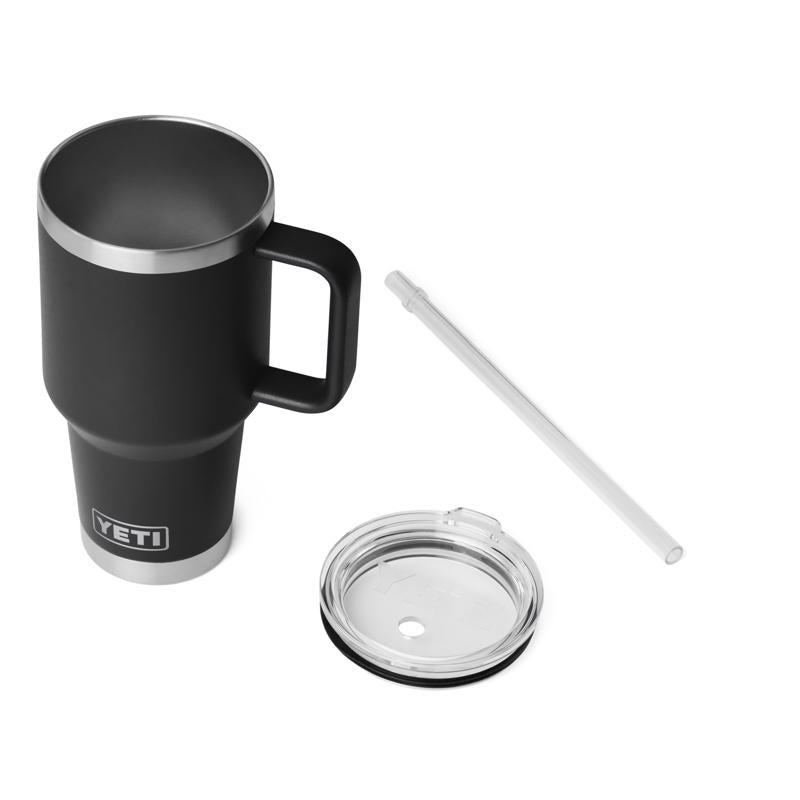 YETI Rambler 35 oz Black BPA Free 2.0 Straw Mug