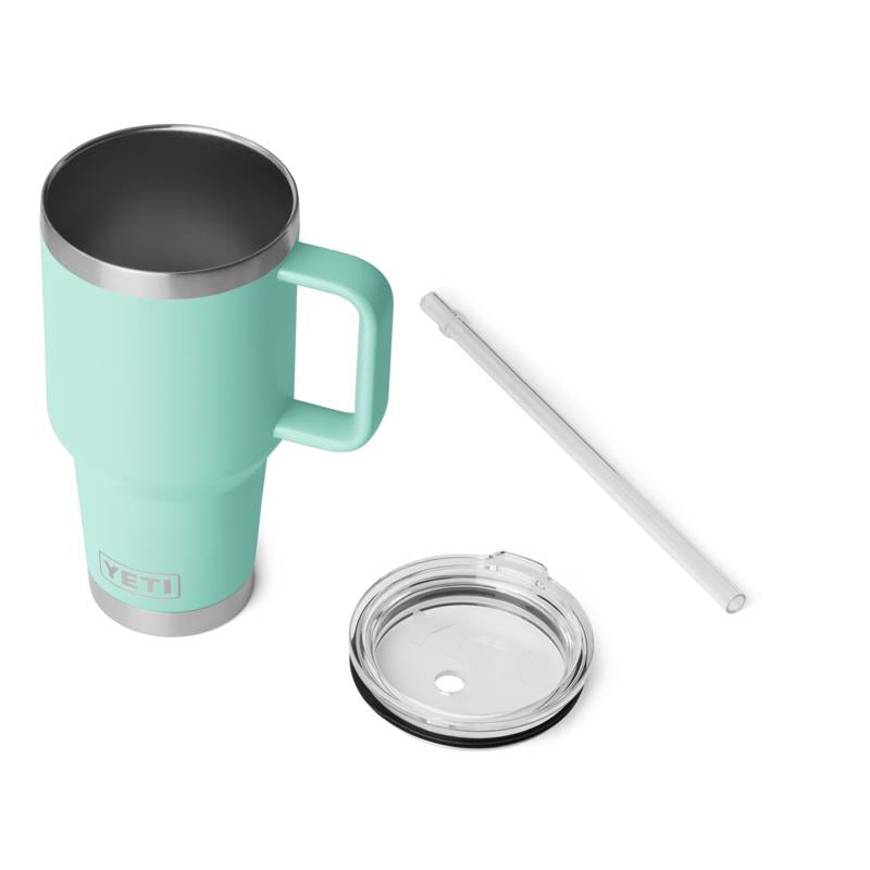 YETI Rambler 35 oz Seafoam BPA Free 2.0 Straw Mug