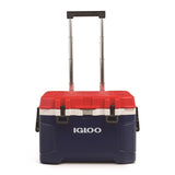 Trailmate Blue/Red/White 52 qt Roller Cooler