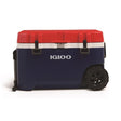 Trailmate Blue/Red/White 72 qt Roller Cooler