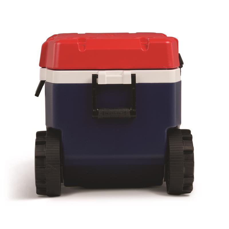Trailmate Blue/Red/White 72 qt Roller Cooler