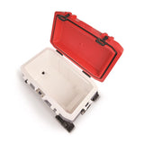 Trailmate Blue/Red/White 72 qt Roller Cooler