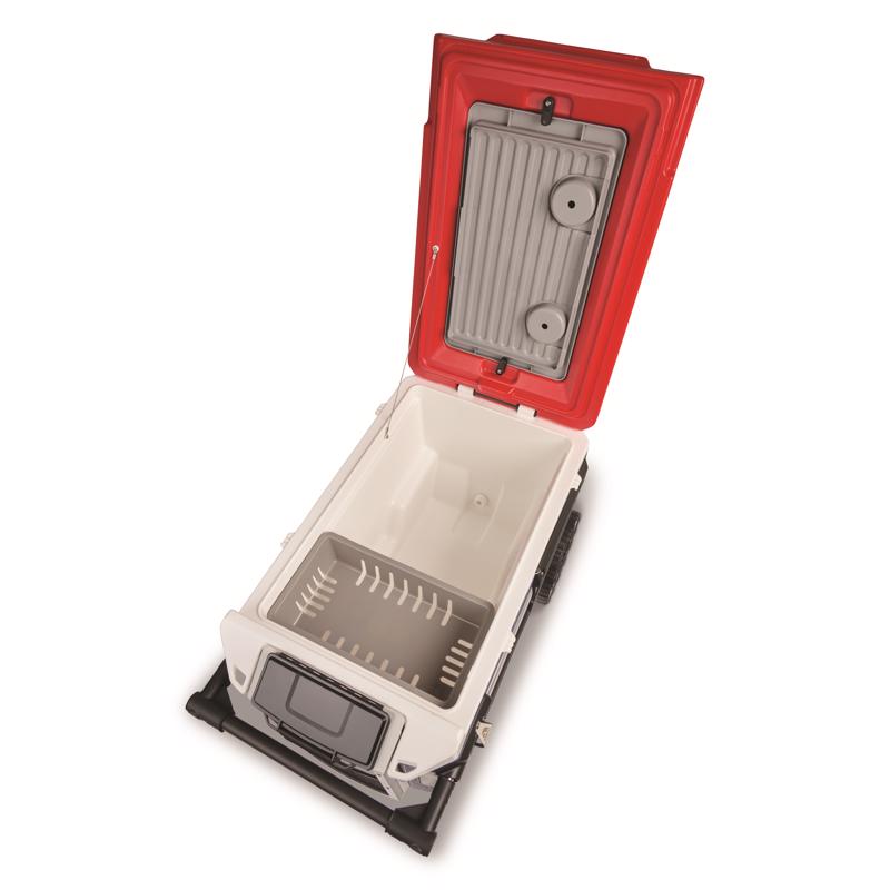 Trailmate Blue/Red/White 70 qt Roller Cooler