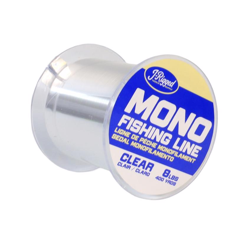 J- Rigged Monofilament Fishing Line 8 lb. capacity 400 yd