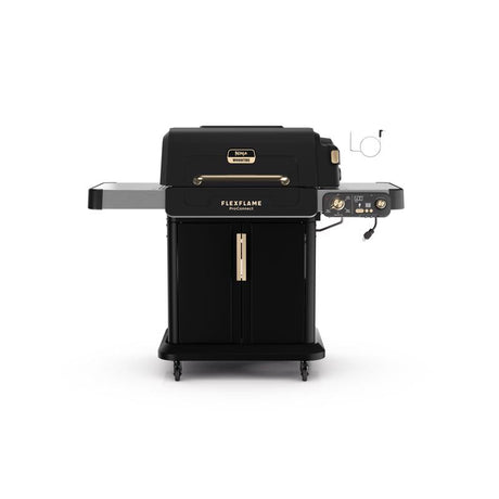 Ninja FlexFlame 3 Burner Liquid Propane Grill and Smoker Black