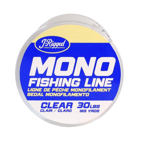 J- RIgged 30 lb. capacity Monofilament Fishing Line 185 yd