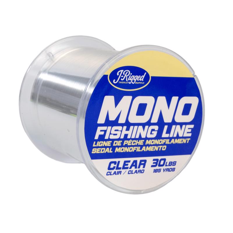 J- RIgged 30 lb. capacity Monofilament Fishing Line 185 yd