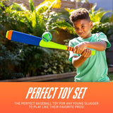 NERF Multicolored Foam Ball and Bat Set 1 pk