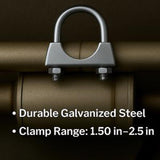 Power Sentry 1.5 in. Galvanized Steel Muffler Clamp