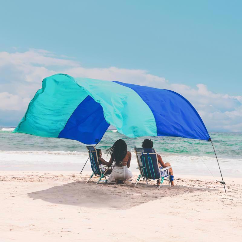 Shibumi Polyester Beach Shelter 6 ft. H X 10 ft. W X 7.5 ft. L