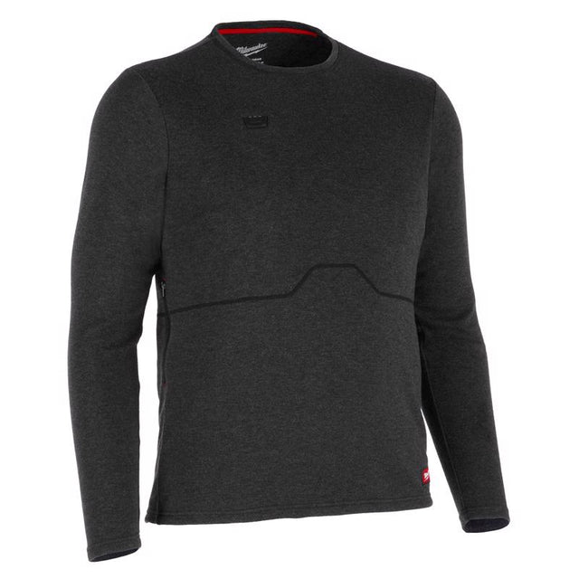 Milwaukee XL Long Sleeve Men's Crew Neck Charcoal Heated Base Layer