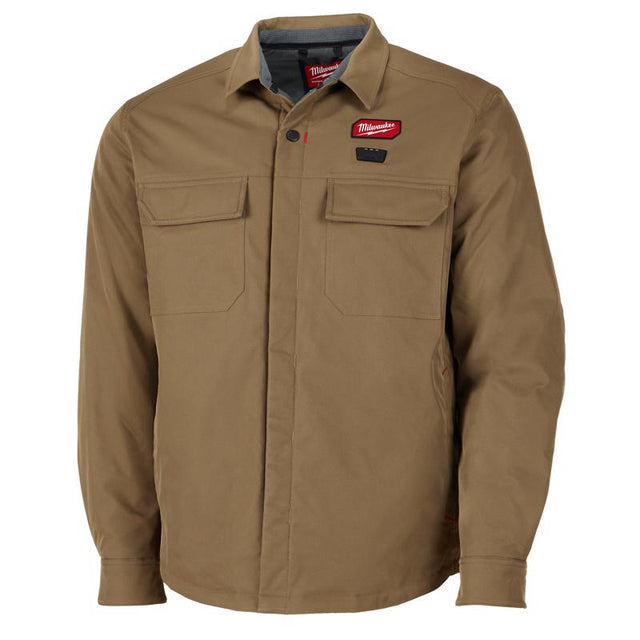 Milwaukee M Long Sleeve Men's Work Jacket Khaki
