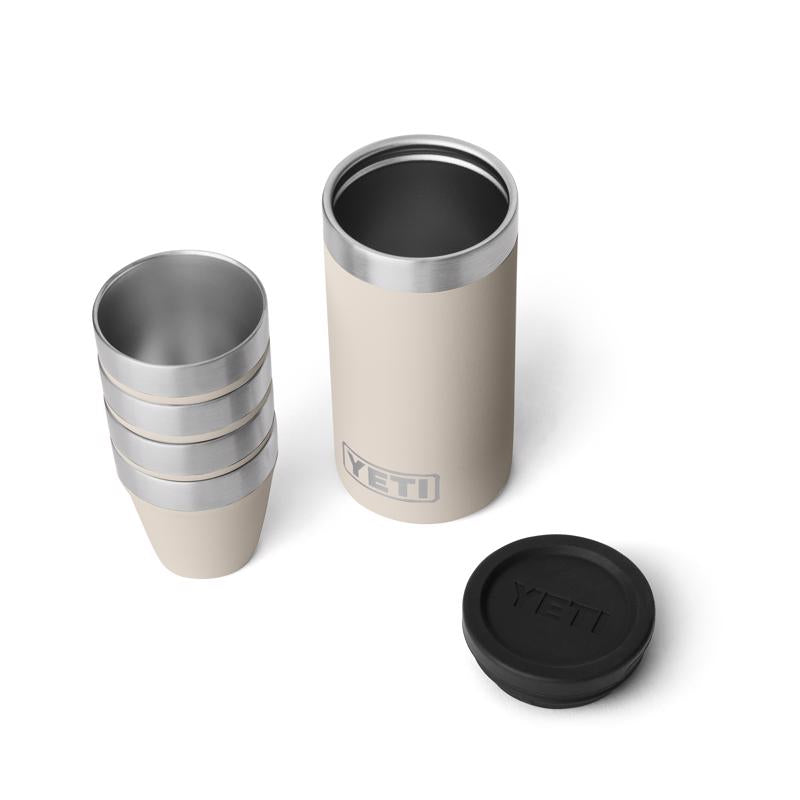 YETI 1.7 oz Cape Taupe Stainless Steel Packable Shot Glass Set