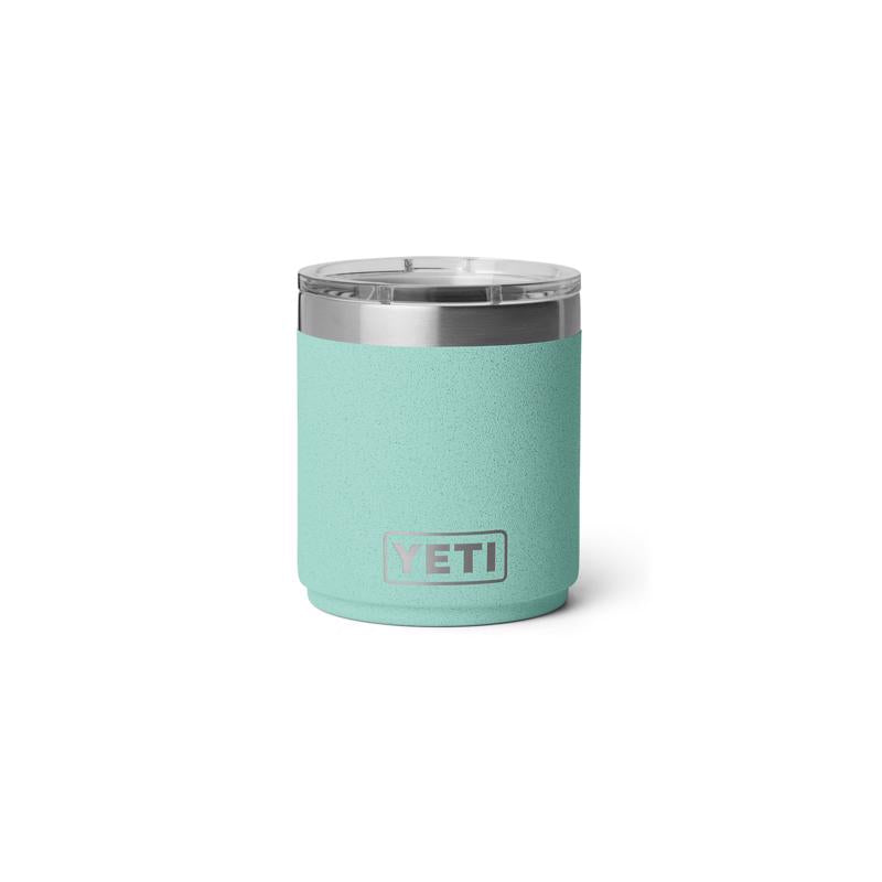 YETI Rambler 10 oz Sea Stone BPA Free Ceramic Lined Lowball Tumbler with MagSlider Lid
