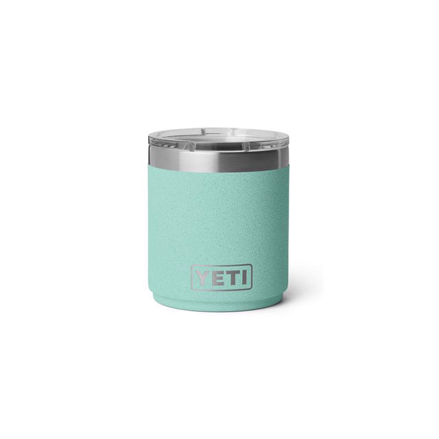 YETI Rambler 10 oz Sea Stone BPA Free Ceramic Lined Lowball Tumbler with MagSlider Lid