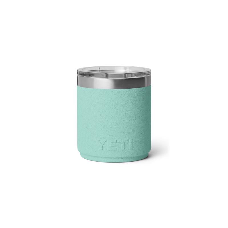YETI Rambler 10 oz Sea Stone BPA Free Ceramic Lined Lowball Tumbler with MagSlider Lid