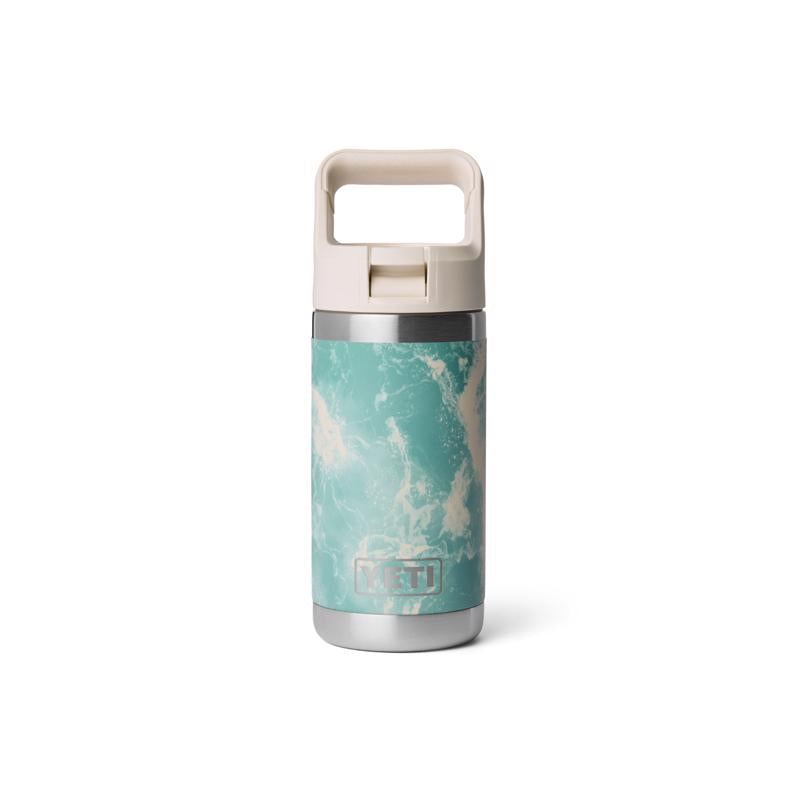 YETI Rambler Jr. 12 oz Sea View BPA Free Insulated Kids Water Bottle w/Straw