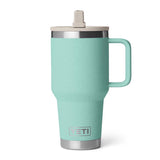 YETI Rambler 30 oz Sea Stone BPA Free Travel Straw Mug