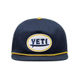 YETI Big Wave Flat Brim Rope Hat Navy One Size Fits Most