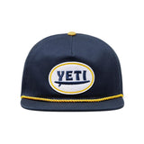 YETI Big Wave Flat Brim Rope Hat Navy One Size Fits Most